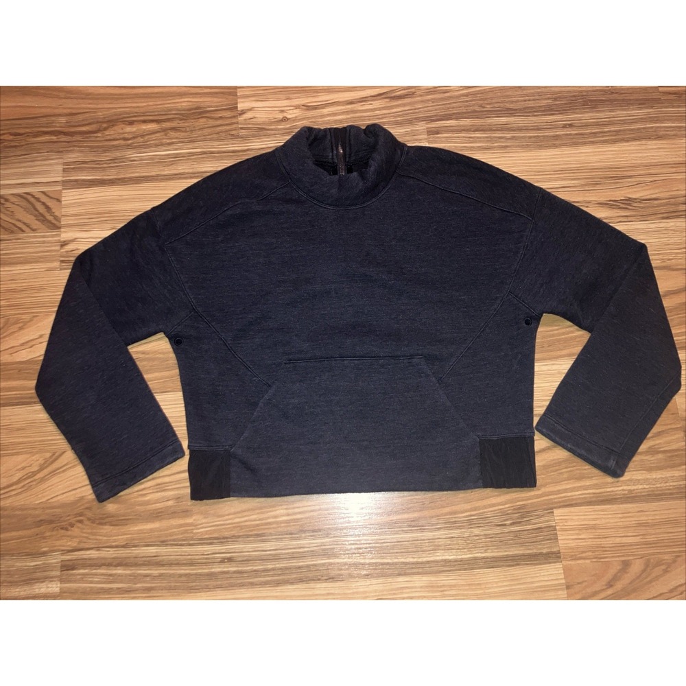 Lululemon‎ Light as Warmth Crew  8 Dark Gray Casual Pullover Sweatshirt Workout
